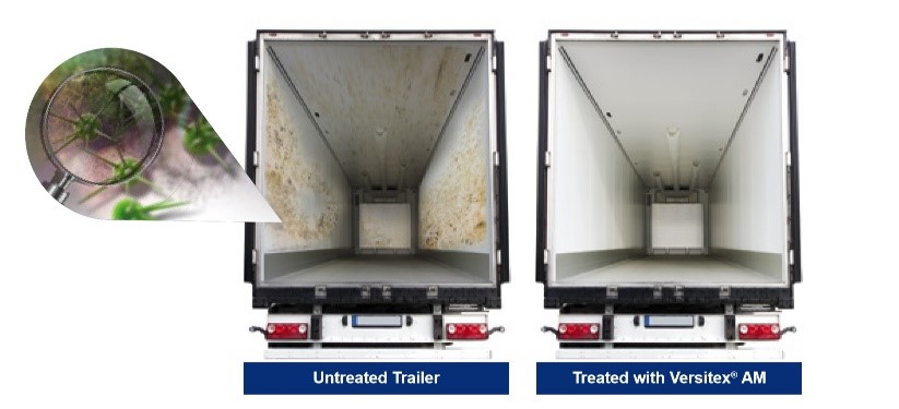 Untreated trailer vs. Trailer treated with Versitex®AM